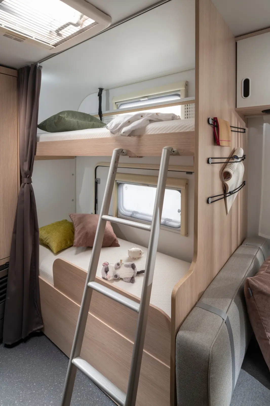 Etagenbetten des Adria Aviva 522 PT – Beispielfoto, Urheberrecht bei Adria