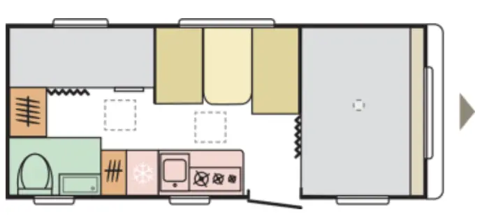 Grundriss des Adria Aviva 522 PT